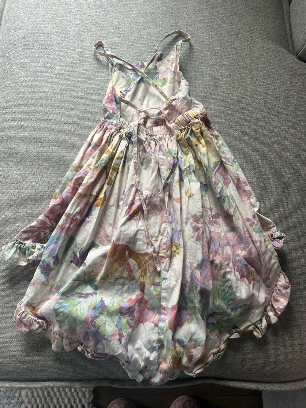 Toddler Girl Vintage Floral Summer Dress